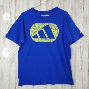 Adidas Go To Tee Short Sleeve Blue Size Large